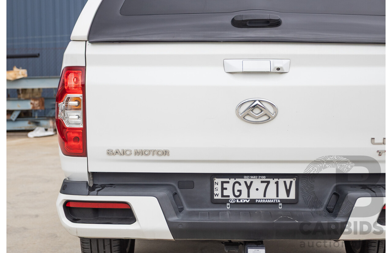 02/2020 LDV T60 PRO (4x4) SK8C Double Cab Utility White Turbo Diesel 2.8L