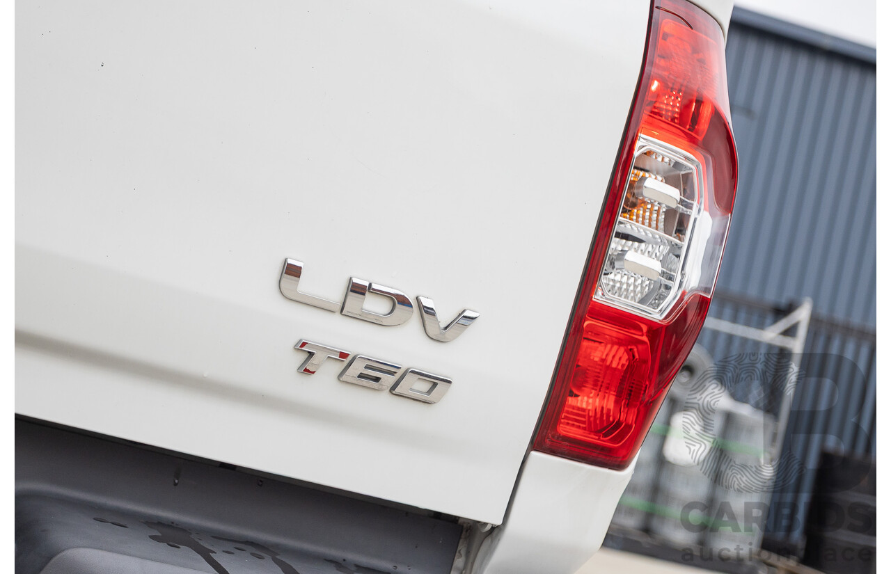 02/2020 LDV T60 PRO (4x4) SK8C Double Cab Utility White Turbo Diesel 2.8L