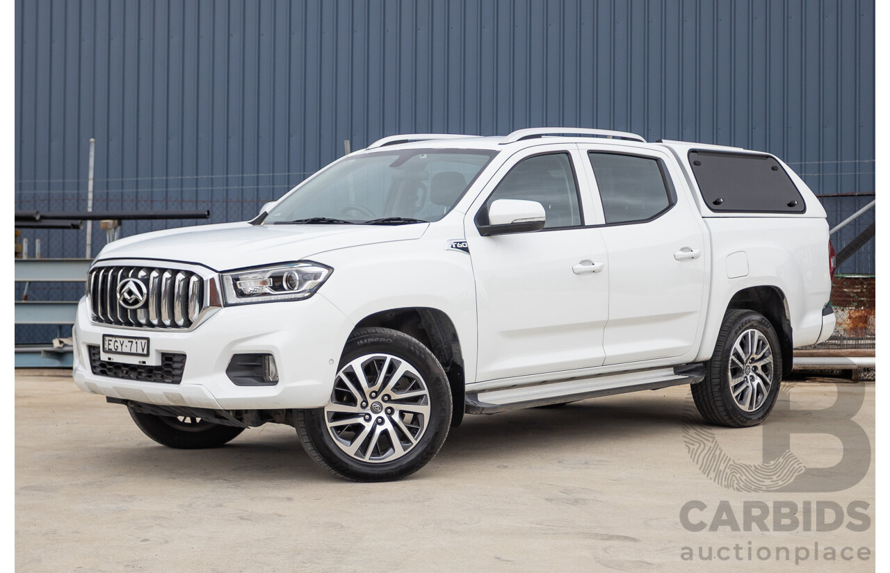 02/2020 LDV T60 PRO (4x4) SK8C Double Cab Utility White Turbo Diesel 2.8L