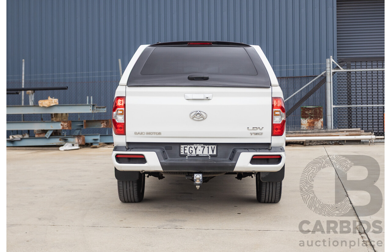 02/2020 LDV T60 PRO (4x4) SK8C Double Cab Utility White Turbo Diesel 2.8L