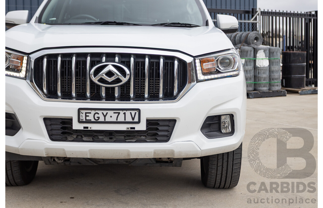 02/2020 LDV T60 PRO (4x4) SK8C Double Cab Utility White Turbo Diesel 2.8L