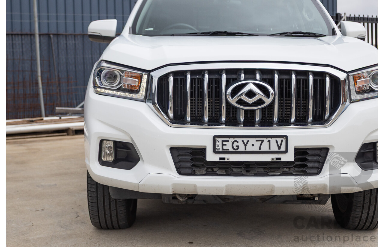 02/2020 LDV T60 PRO (4x4) SK8C Double Cab Utility White Turbo Diesel 2.8L