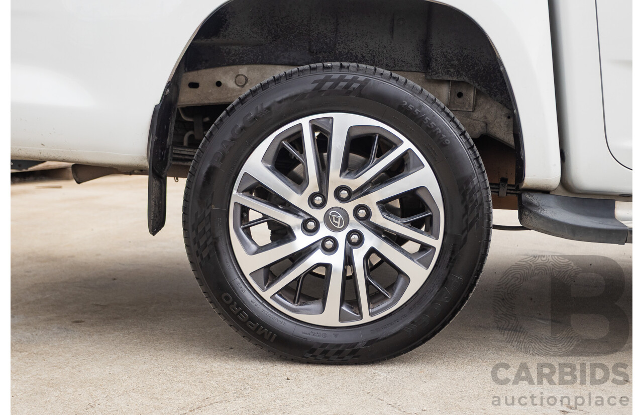 02/2020 LDV T60 PRO (4x4) SK8C Double Cab Utility White Turbo Diesel 2.8L