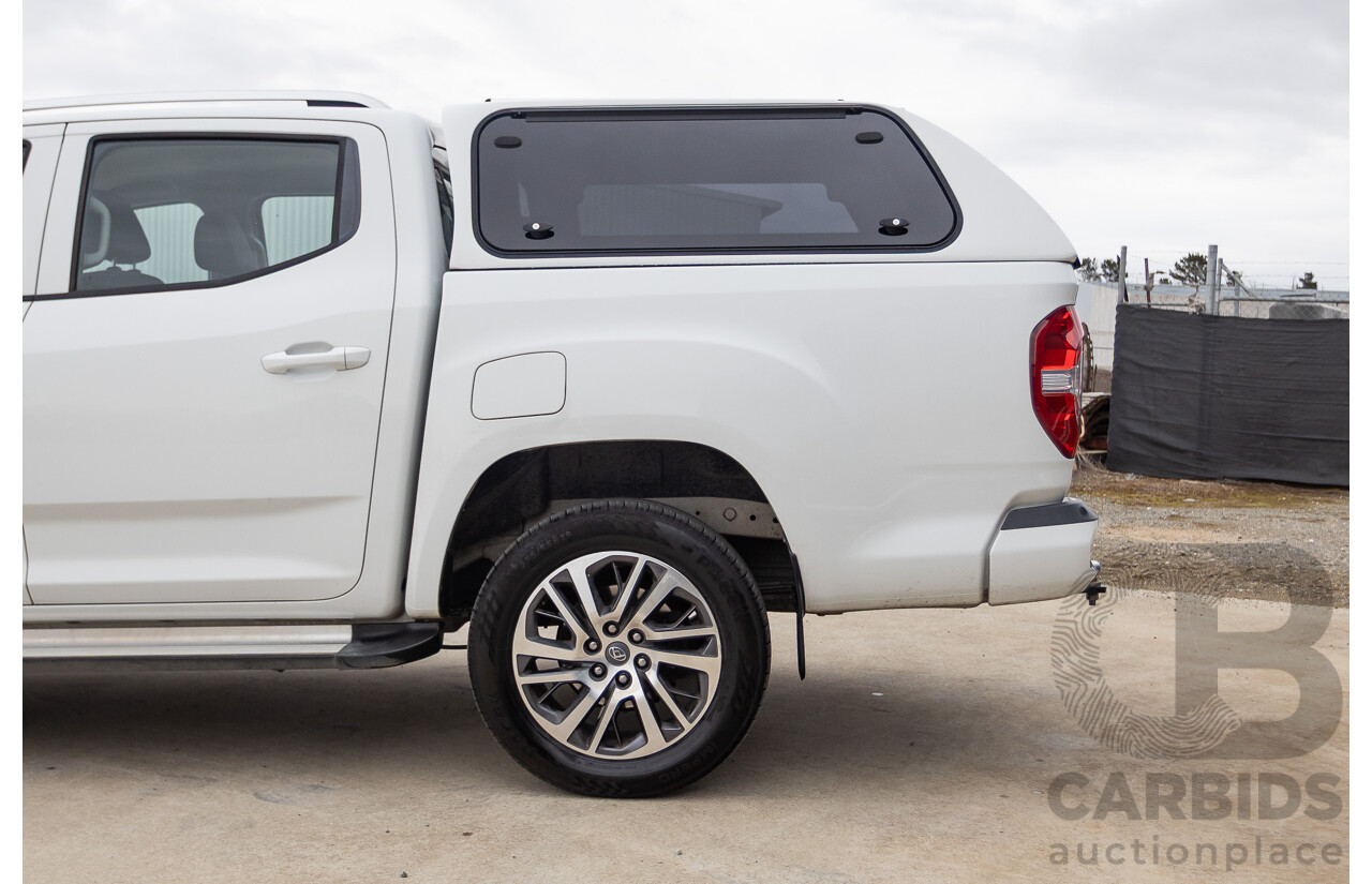 02/2020 LDV T60 PRO (4x4) SK8C Double Cab Utility White Turbo Diesel 2.8L