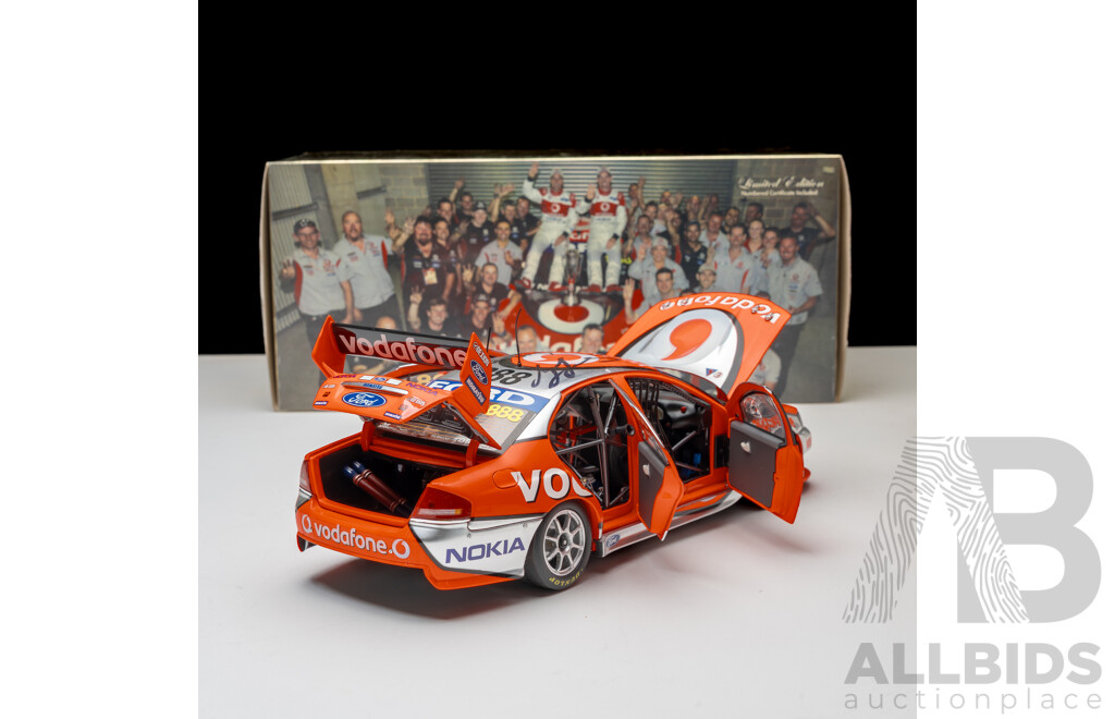 Classic Carlectables Ford Falcon BF V8 Supercar 2008 Bathurst Winner #888 Craig Lownes/ Jamie Whincup Team Vadofone 1:18 Scale