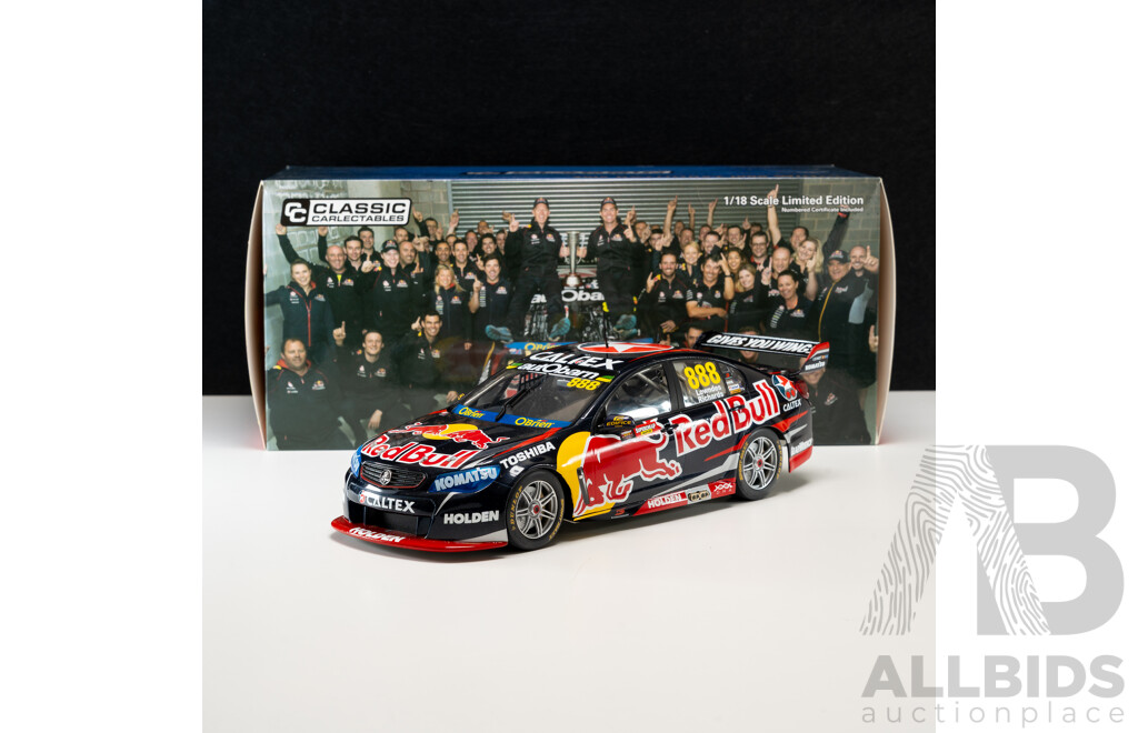 Classic Carlectables Holden VF Commodore V8 Supercar 2015 Bathurst Winner #888 Craig Lownes/Steven Richards Red Bull Racing 1:18 Scale Model Car - COA Included