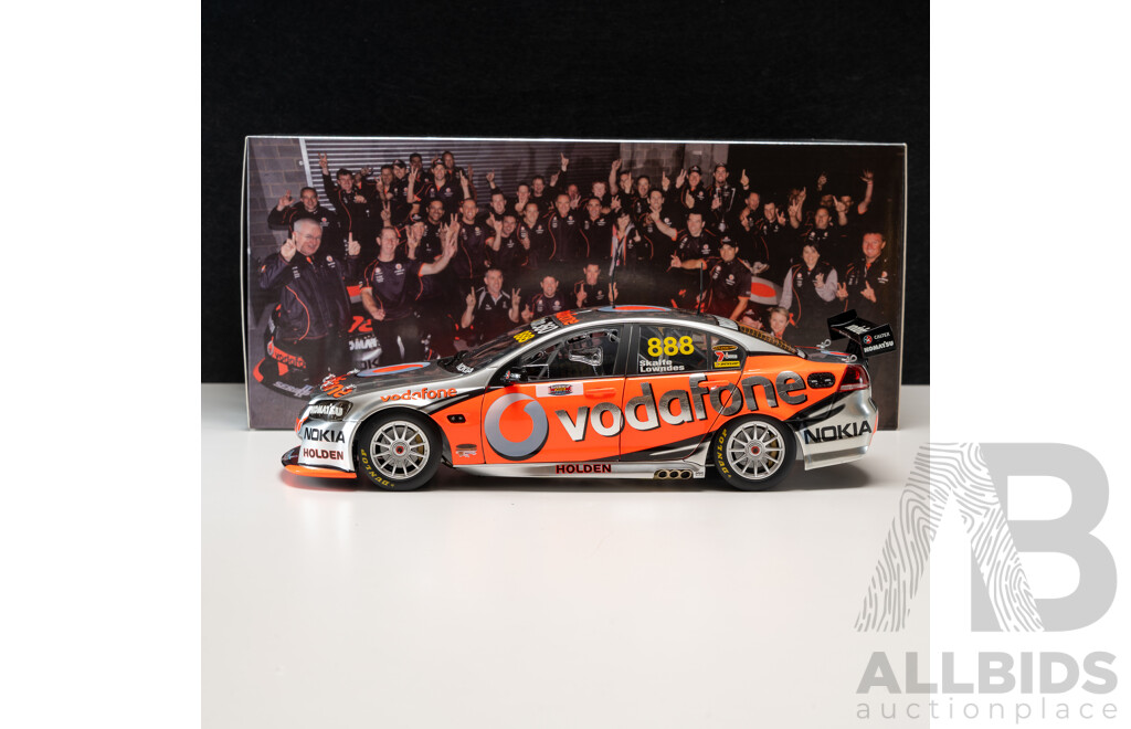 Classic Carlectables Holden VE Commodore V8 Supercar 2010 Bathurst Winner #888 Craig Lowndes/Mark Skaife Team Vodafone 1:18 Scale Model Car - COA Included