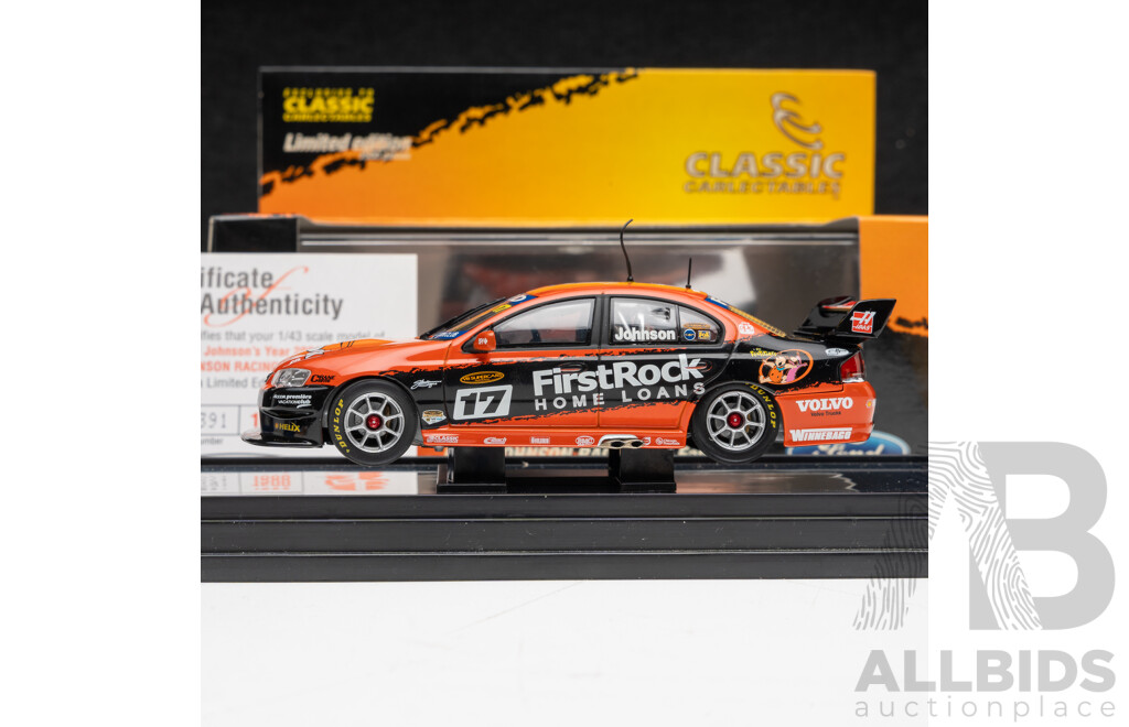 Classic Carlectables Ford BA Racing Falcon V8 Supercar 2006 #17 Steven Johnson Dick Johnson Racing 1:43 Scale