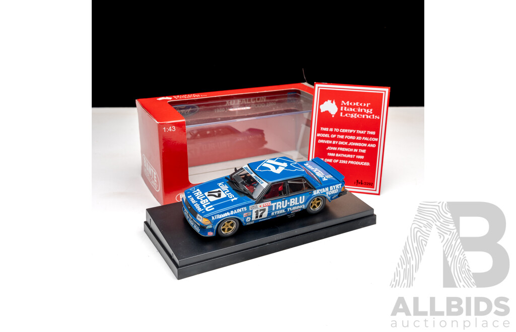 Biante Ford XD Falcon V8 Supercar 1980 #17 Hardie Ferodo 1000 1:43 Scale