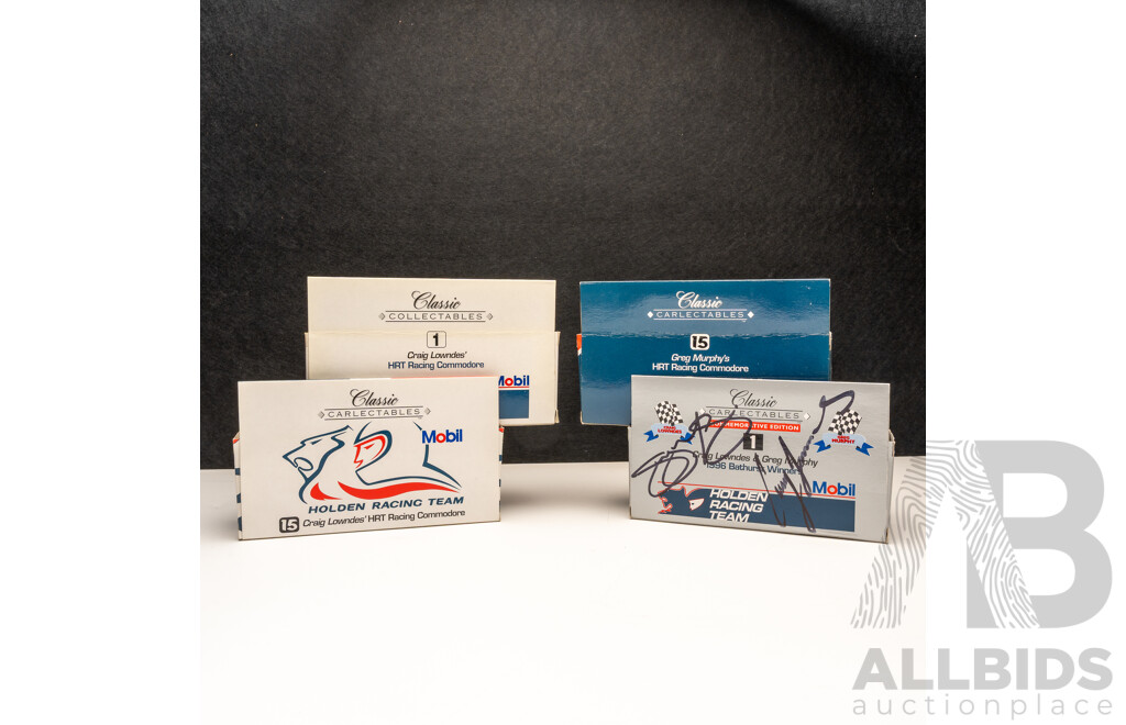 Collection of Four Classic Carlectable Holden V8 Supercars 1:43 Scale