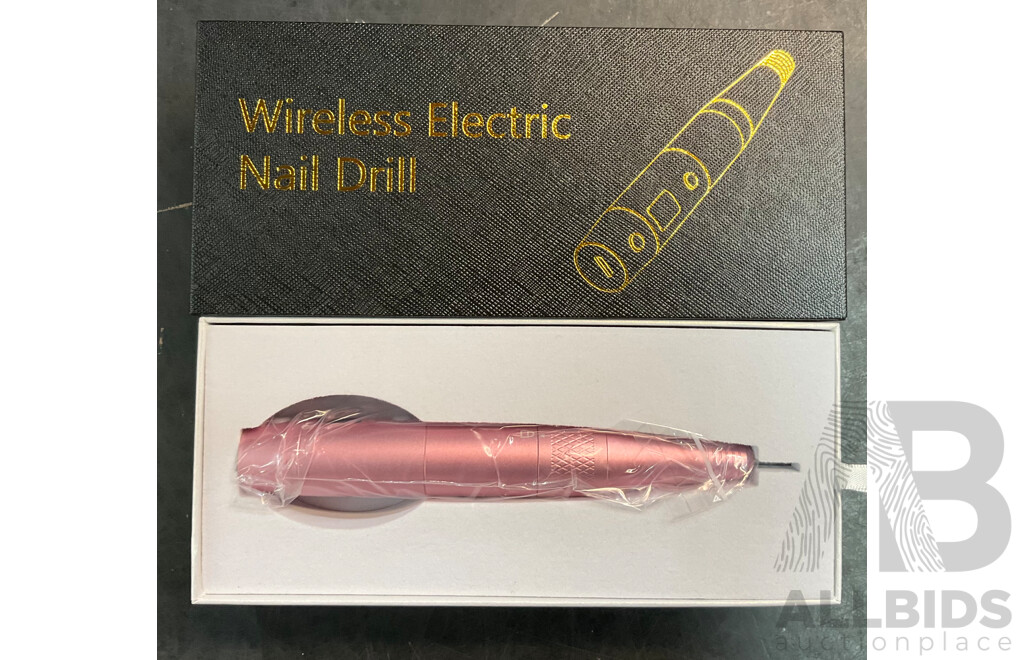 PELCAS Wireless Electric Nail Drill X13 & Brush Heads for Electric Pet Teeth Brush, Tartar Remover X 17