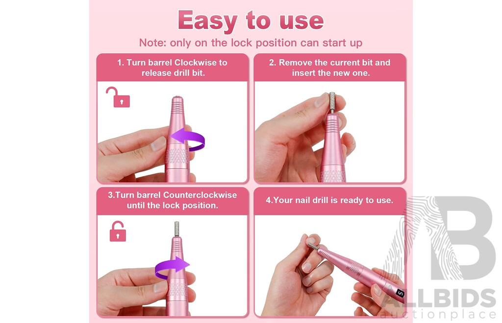 PELCAS Wireless Electric Nail Drill X13 & Brush Heads for Electric Pet Teeth Brush, Tartar Remover X 17