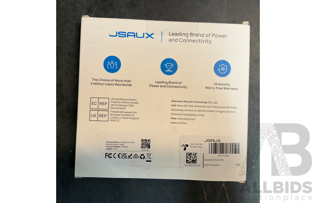 3 In1 Wireless Charging Station X10 & JSAUX Display 8K LXNZ Braided Nylon Cable X80 & 7.5A 250V Plugx40