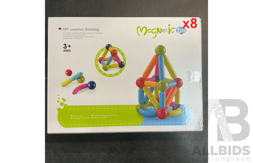 MAGNETIC BAR 64pcs - Lot of 8