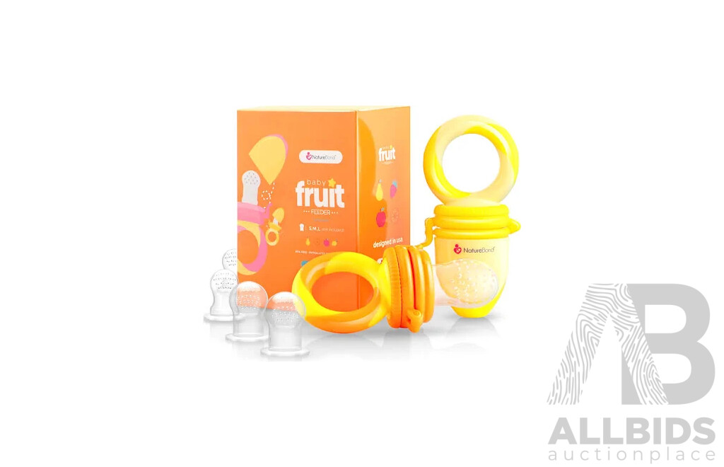 NatureBond Baby Food Feeder/Fruit Feeder Pacifier & Nursing Cover - Various Colours - Lot of 40 - Estimated Total RRP $1,070