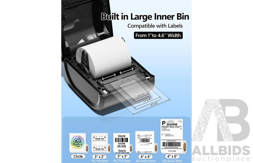 Phomemo Label Printer D520BT (Purple and White) X2 & PM-241BT ( Grey and Black ) X1 - Lot of 3