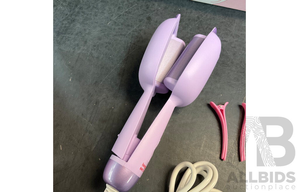 Kids Mixed Items - 32mm Curling Wand X2 & 40pcs Girls Hair Clips X5 & Butter Teddy X5 & Extreme Mini Game Box X1