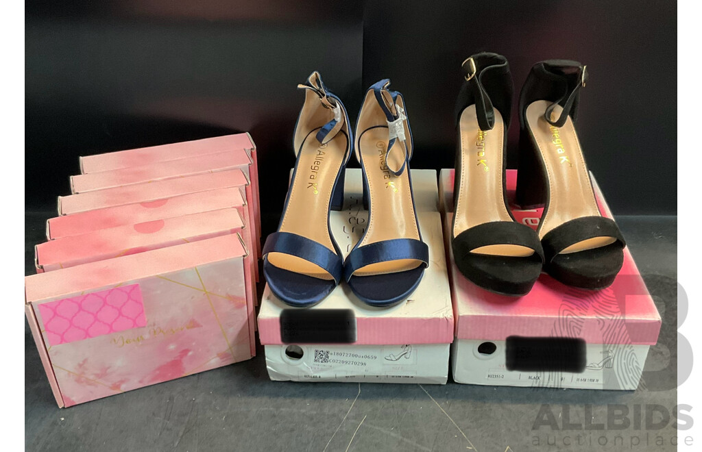 Allegra K Women's High Heels (Size 9)x2  & Women's Belly Dance Costume X6