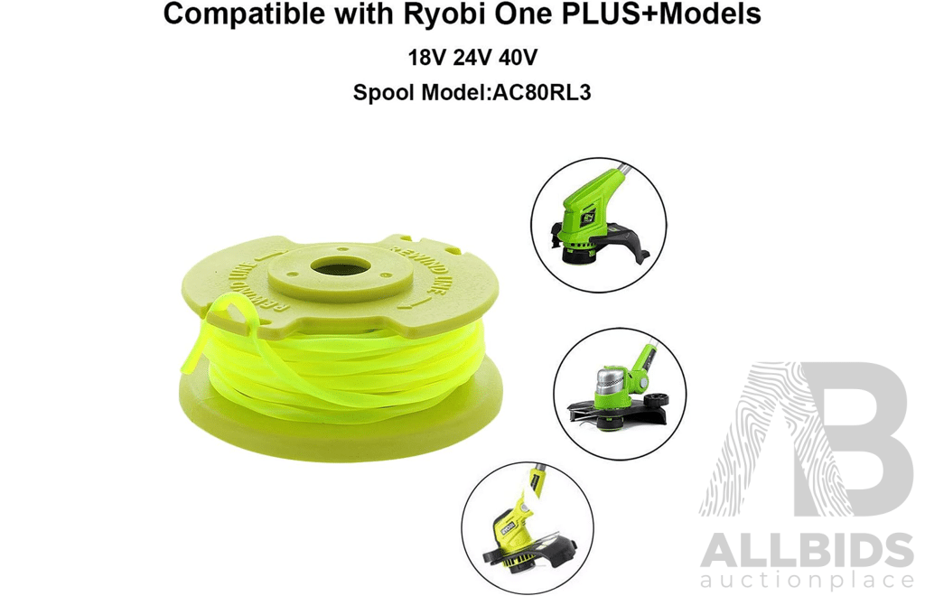 Bulk Lot - Replacement Spool Lines & Car Detailing Brush 10 Pcs & 3D Creative Light & Air Fryer Triple Shelf & 4pcs Badge Holder & More