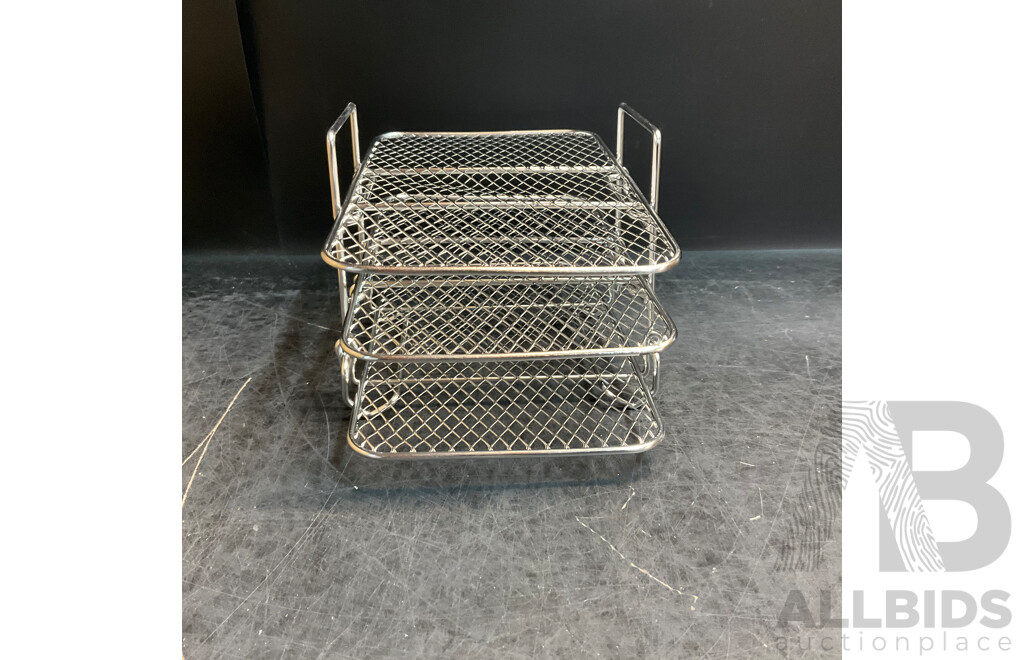 Bulk Lot - Replacement Spool Lines & Car Detailing Brush 10 Pcs & 3D Creative Light & Air Fryer Triple Shelf & 4pcs Badge Holder & More