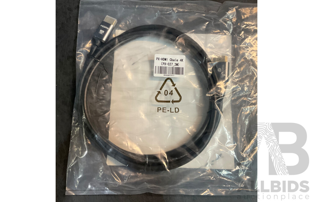 Bulk Lot - 3 In1 Wireless Charing Stations, Doubleshock 4 PS4 Controllers & Bicycle Phone Holders &  Assorted 4K/8K Connection Cables/Decking Station