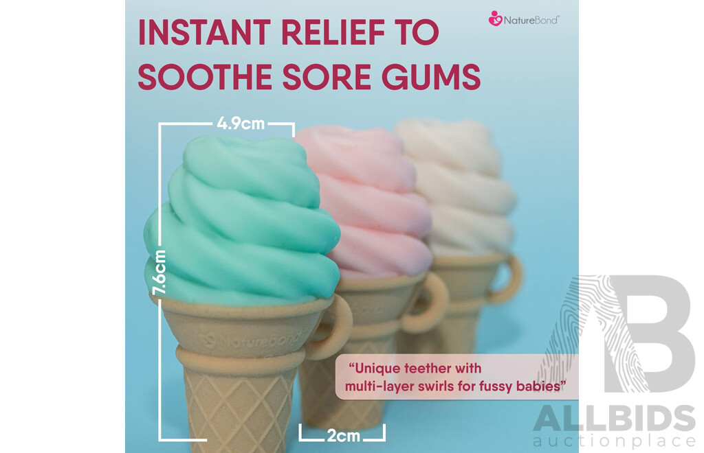 NatureBond Baby Food Feeder/Fruit Feeder Pacifier & Silicone Baby Teether - Vaious Colours - Lot of 60  - Estimated Total RRP $1,167