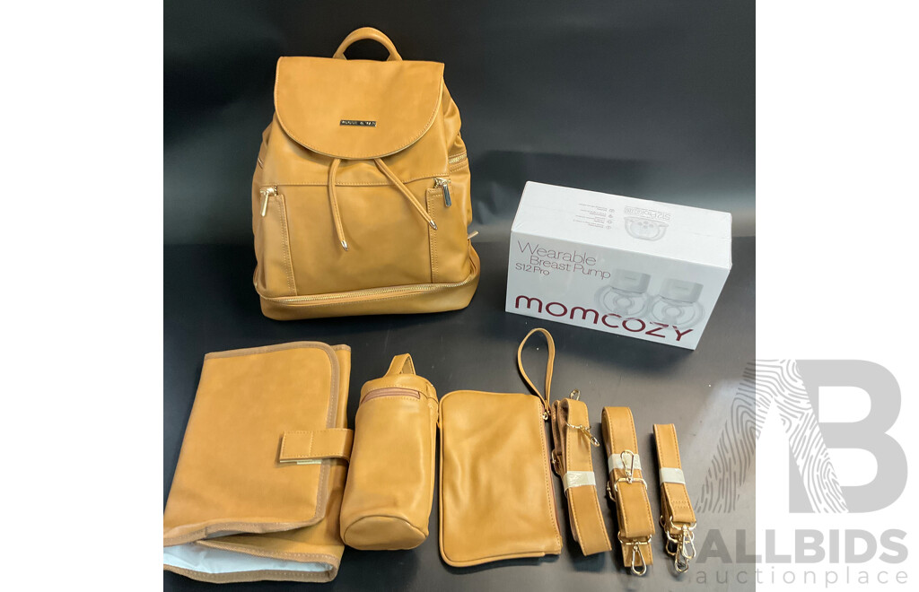 VOGUE & VAN Nappy Bag  & MOMCOZY S12 Pro Wearable Breast Pump - Brand New