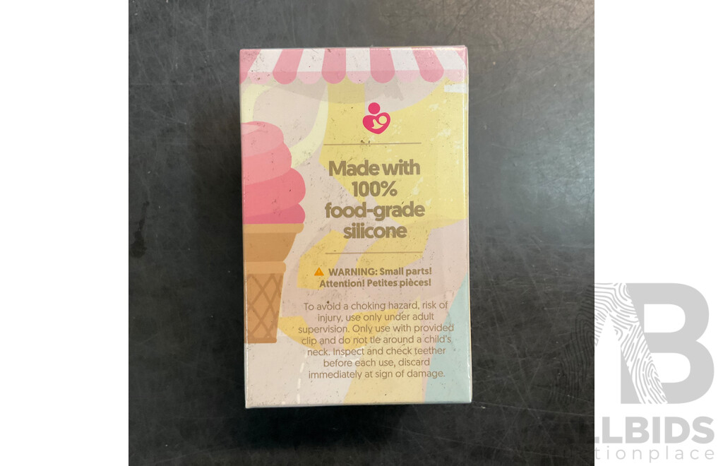 NatureBond Baby Food Feeder/Fruit Feeder Pacifier & Silicone Baby Teether (Green, Vanilla, Chocolate) - Lot of 60  - Estimated Total RRP $1,167