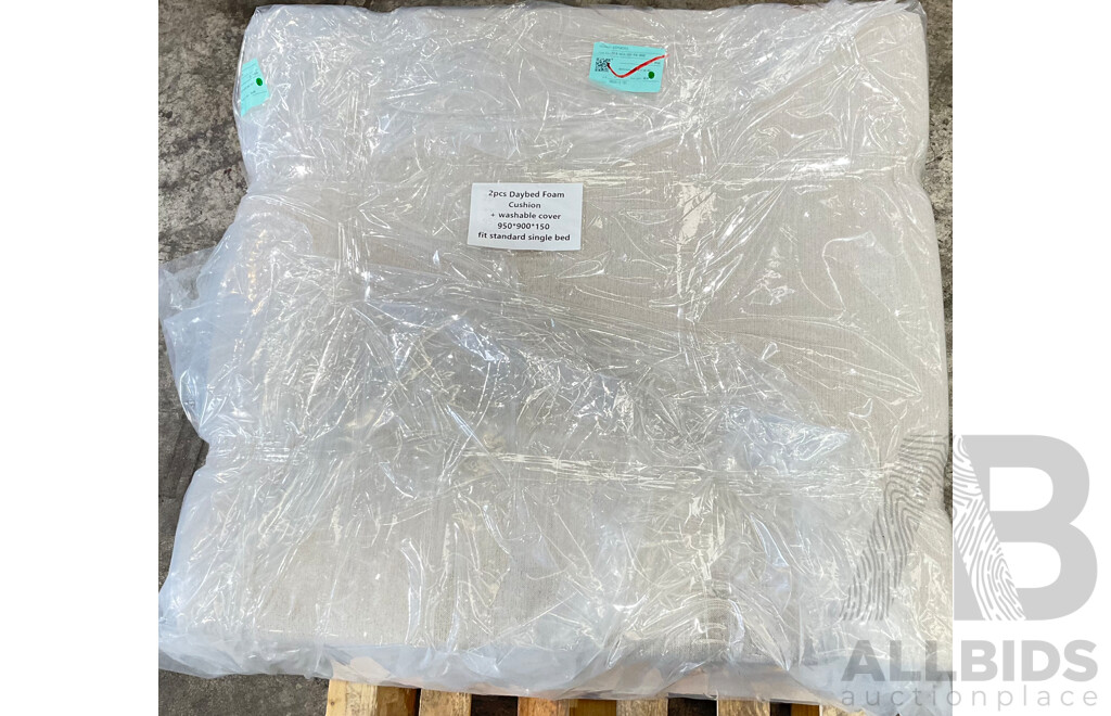 2 PCS Daybed Foam with Washable Cover