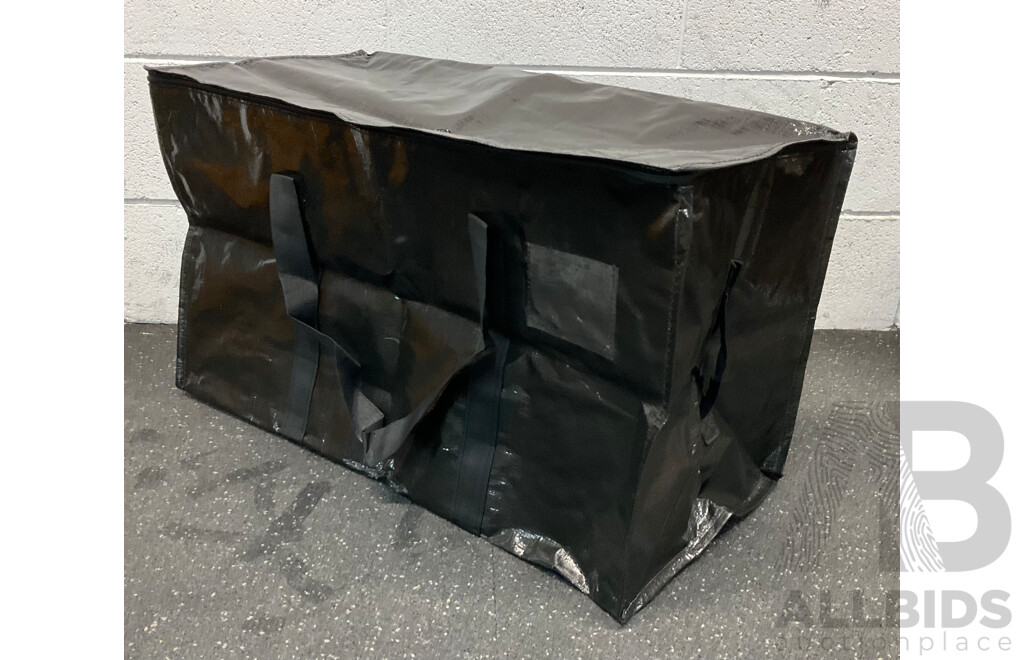 Heavy Duty Black Large Storage/Moving Bags - Lot of 28