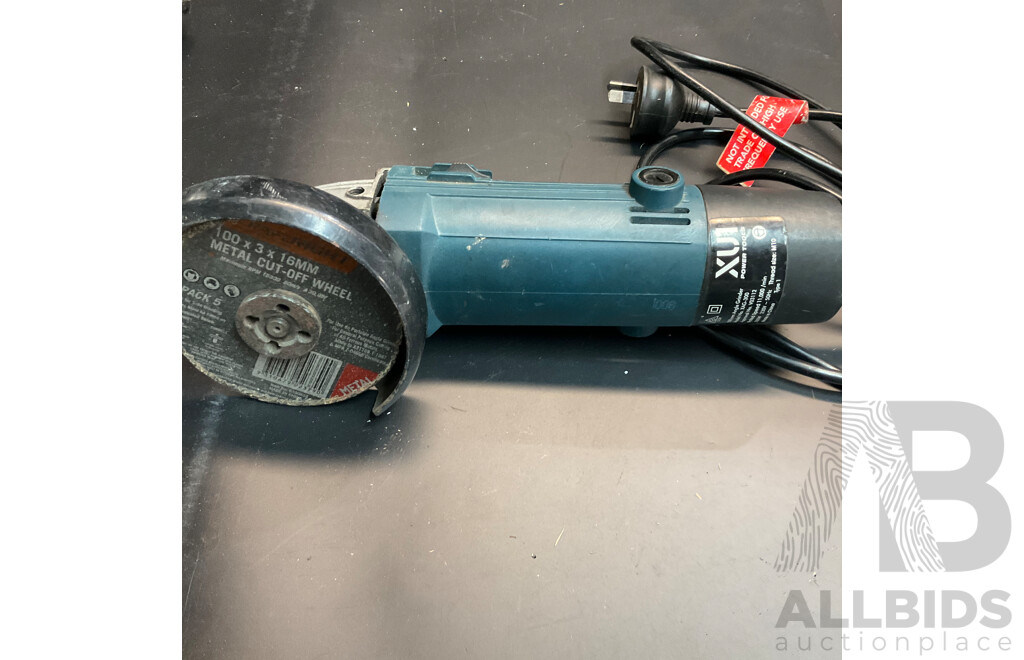 Assorted Tools - XU1 100mm Angle Grinder / Direct Power DP22MT1 / Workzone Circular Saw 1200W / OZITO CMS-1621 Mitre Saw and More