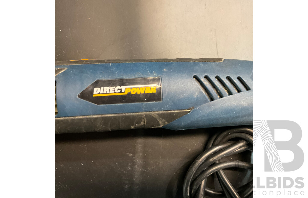 Assorted Tools - XU1 100mm Angle Grinder / Direct Power DP22MT1 / Workzone Circular Saw 1200W / OZITO CMS-1621 Mitre Saw and More