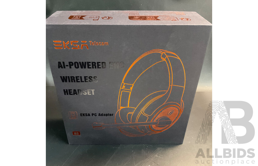 EKSA H6/H16 Wireless Headset & 4x 8K Displayport 1.4 Cable