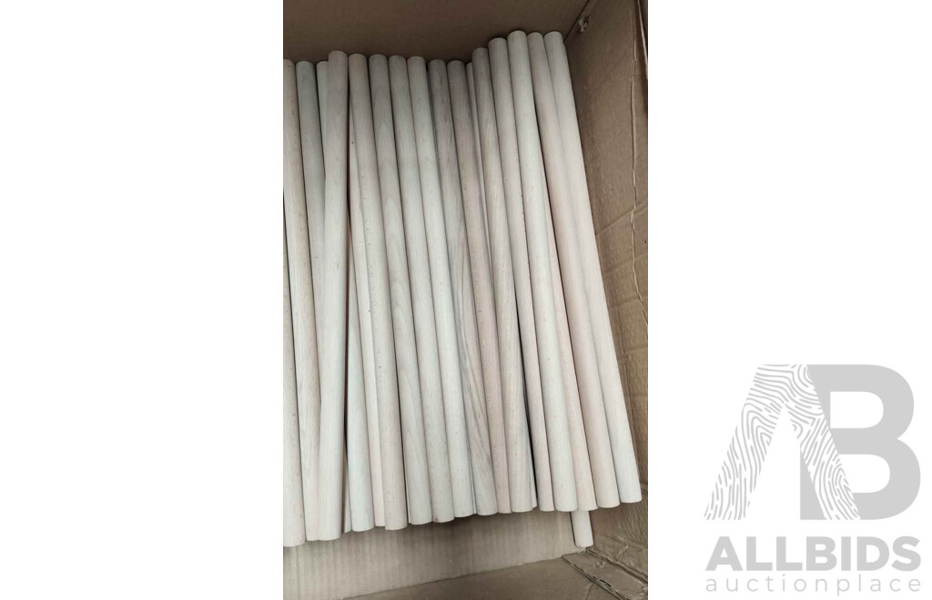 Multi-Purpose Wooden Dowel Rods 730 X 21.2mm - Lot of 74