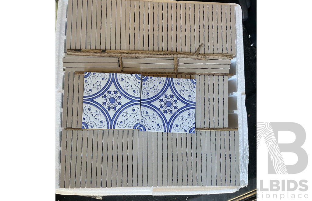 Pallet of Mosaic & Decorative Tiles - Assorted 100x100x8 mm