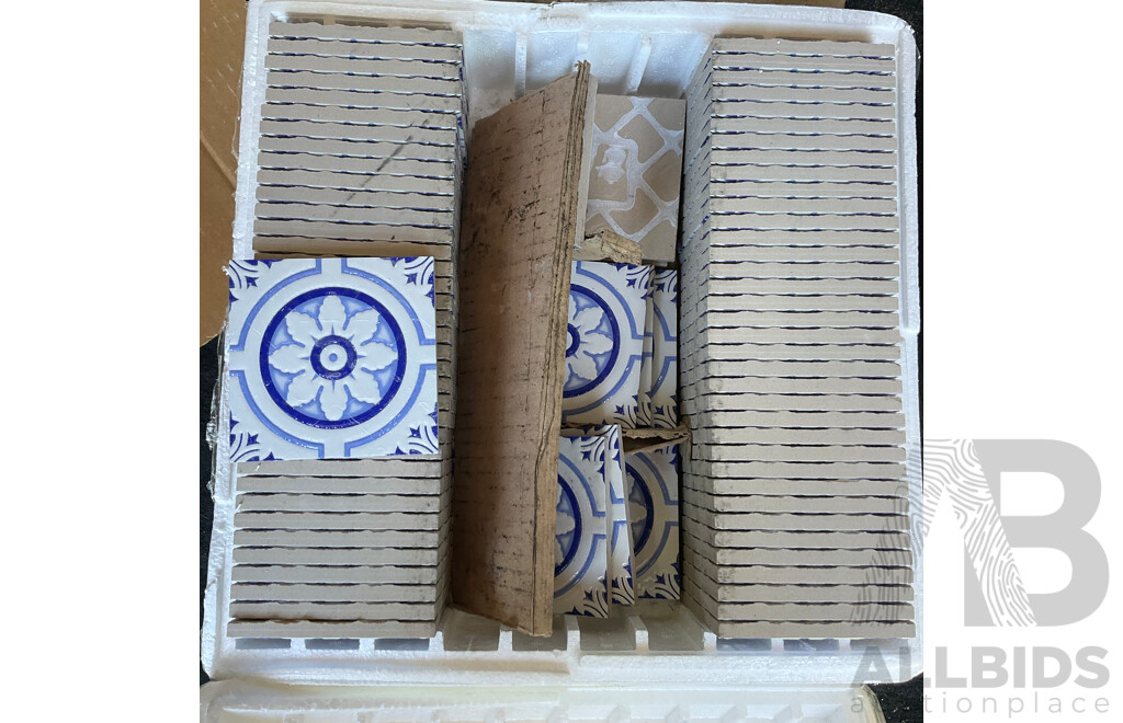 Pallet of Mosaic & Decorative Tiles - Assorted 100x100x8 mm