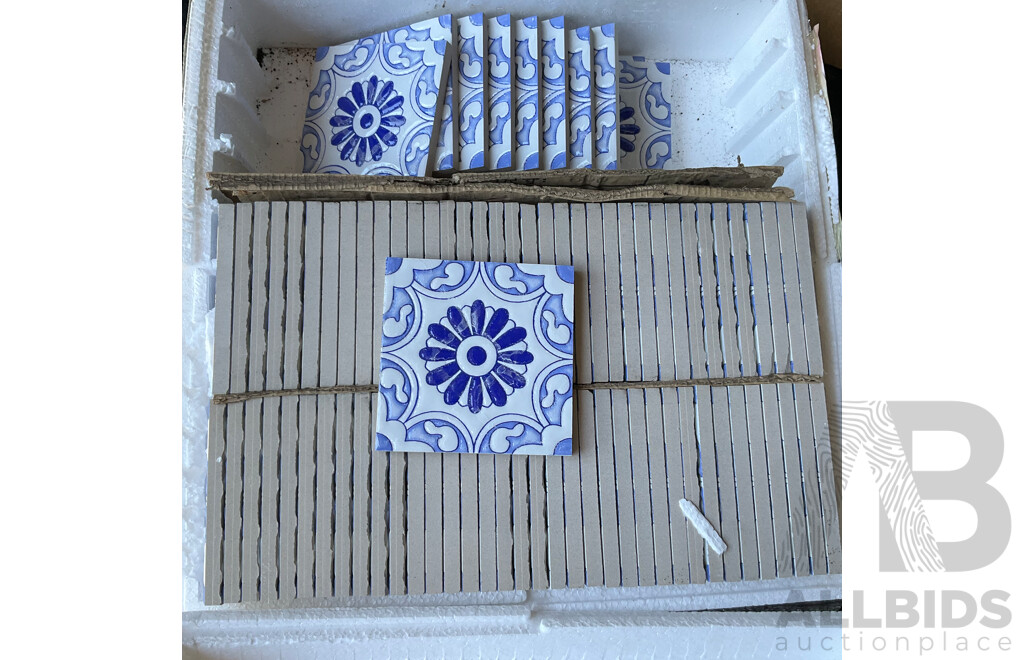 Pallet of Mosaic & Decorative Tiles - Assorted 100x100x8 mm