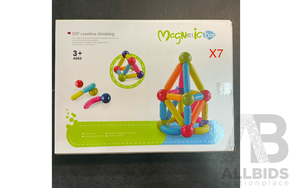 MAGNETIC BAR 64pcs - Lot of 7