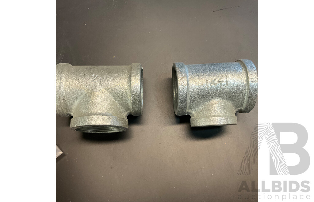 22mm Copper Tee Join/JunctionTube X50 PCS & 22mm Coupling Elbow Copper Pipe Tube Fitting X50PCS  & Assorted Plumbing Fittings