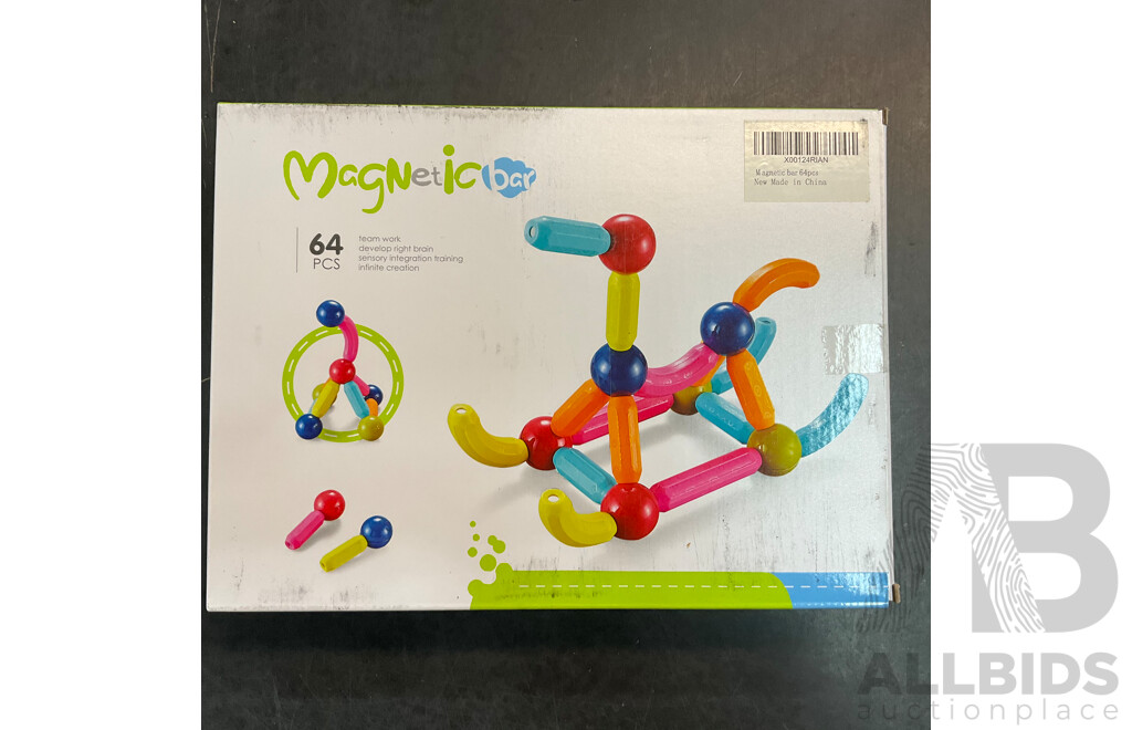 MAGNETIC BAR 64pcs - Lot of 10