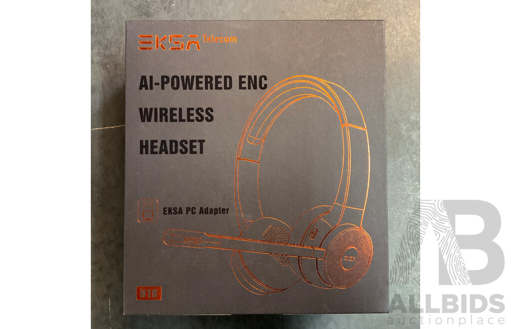 EKSA H16 Wireless Headsets with Microphone - Lot of 4 - Estimated Total RRP $ 360