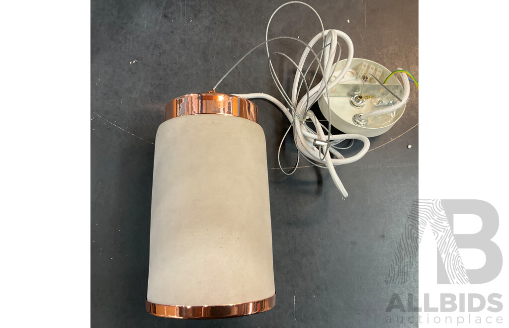 Morden Concrete Ceiling Pendant Lamp - Lot of 6