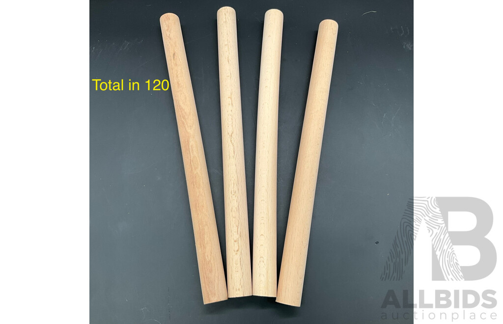 Multi-Purpose Wooden Dowel Rods 315 X 21.2mm - Lot of 120