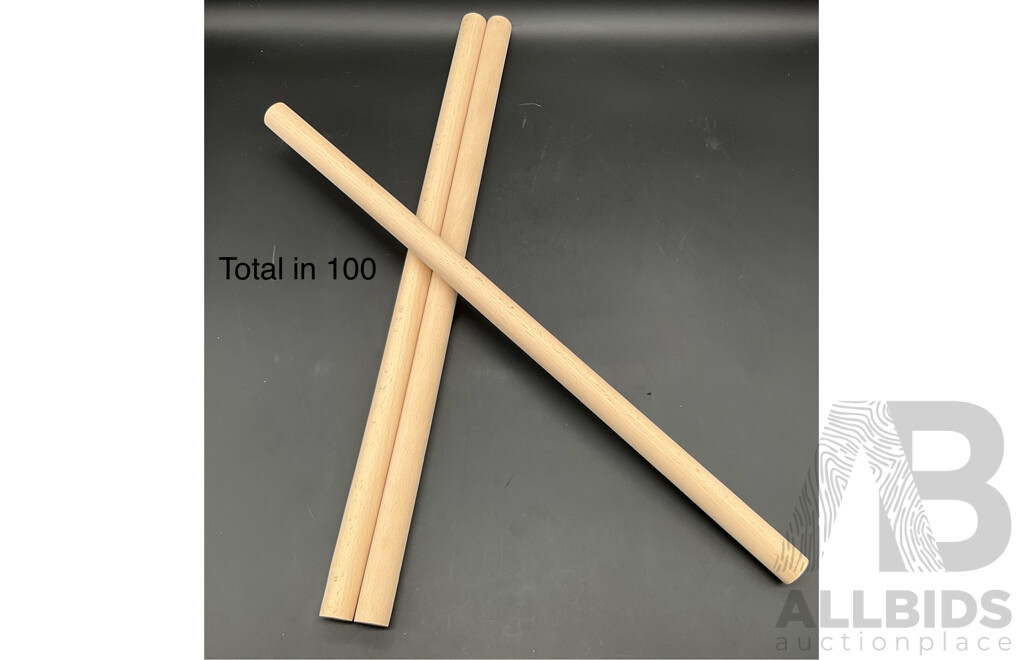 Multi-Purpose Wooden Dowel Rods 500 X 21.2mm - Lot of 100