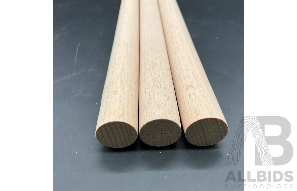 Multi-Purpose Wooden Dowel Rods 500 X 21.2mm - Lot of 100