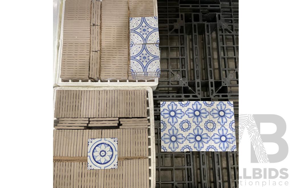 Two Boxes of Mosaic & Decorative Tiles - 100x100x8 mm