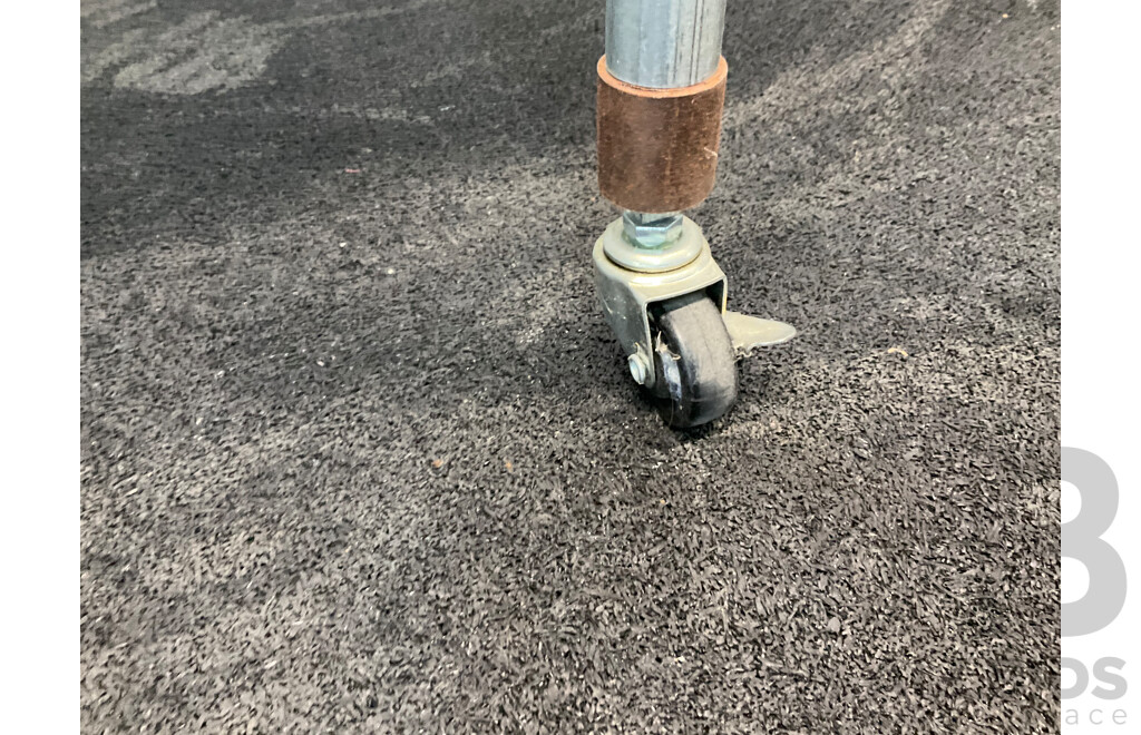 Custom Work Bench with Lumina 34L Rotisserie Oven & Breville BM0300 Microwave & Philips HD9220 Airfryer &Westinghouse 140 Fridge