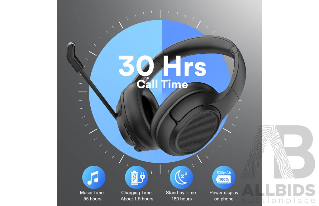 EKSA H6 & H16 Wireless Headsets with Microphone - Lot of 3