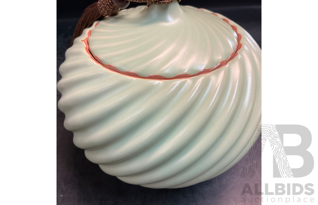 White Ornate Embossed Ceramic Teapot X3 & Y! Handmade Ceramic Tea Caddy Canister (white) X6 - Lot of 9