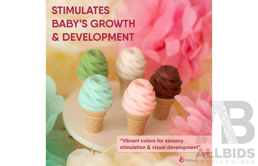 NatureBond Baby Food Feeder/Fruit Feeder Pacifier & Silicone Baby Teether - Assorted Colours - Lot of 60 - Estimated Total RRP $1,167